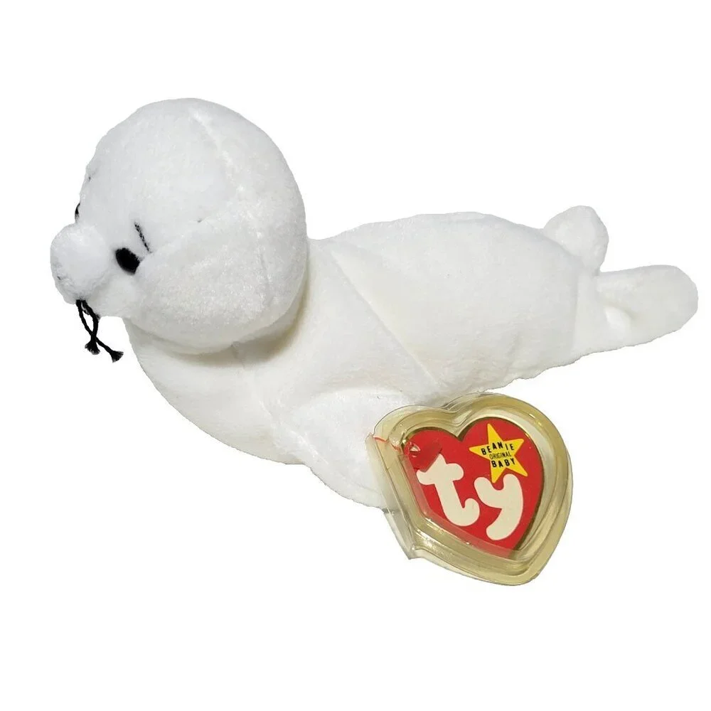 TY Beanie Baby Seamore The Seal NWT Retired 1993 Tag Protector